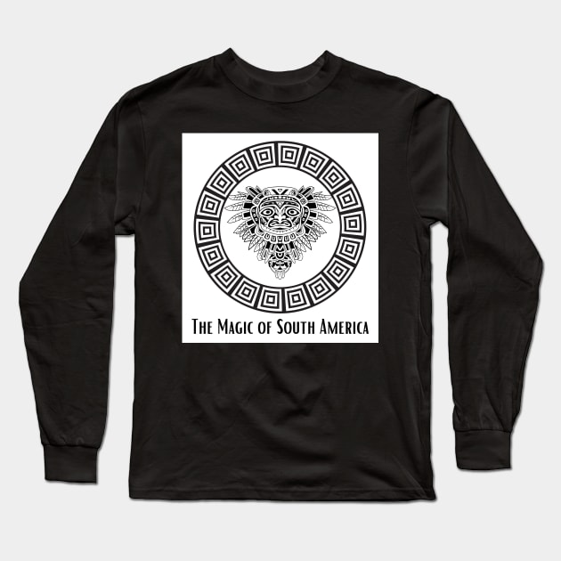 The Magic Of South America Long Sleeve T-Shirt by black&blue